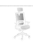 Executive chair on wheels Boussoit