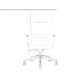 Executive chair with height adjustment Bistrita