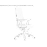 Executive chair with high backrest Metung