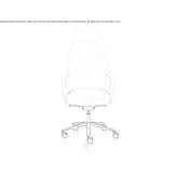 Executive chair with high backrest and 5-star base Tupiza