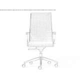 Leather executive chair with 5-star base Rokosovo