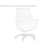 Leather executive chair with medium backrest Zdounky