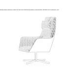Fabric swivel executive chair with 4-star base Luhansk