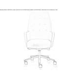 Executive chair with 5-star base with armrests Tupiza