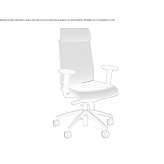 Swivel executive chair with high backrest Chantome