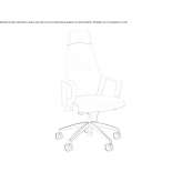 Swivel, upholstered executive chair Lohmen