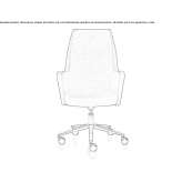 Executive chair with height adjustment and armrests Filandia