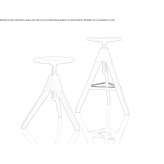 Beech stool with adjustable height Cobar