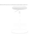 Height-adjustable swivel stool with footrest Scole