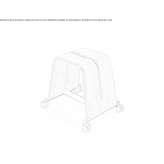 Beech office stool on wheels Crone