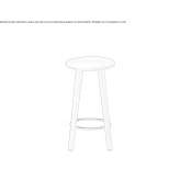 Stool with footrest Wiehe
