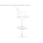 Nylon® swivel stool with integrated cushion Boromlia