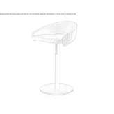 Office stool with height adjustment Pratteln