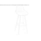 Plastic trestle stool with footrest Popovice