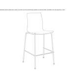 Office stool with footrest Soelden