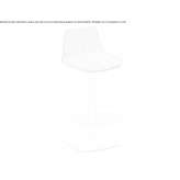 Swivel wooden stool with footrest Popovice