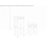 Office stool with footrest Sucha