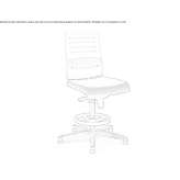 Swivel office stool Chantome