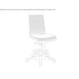 Office stool with height adjustment Chantome