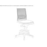 Swivel mesh office stool Chantome