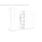 Sliding wardrobe / Compact file cabinet Staatz