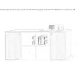 Sideboard made of wooden veneer Alberic
