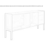 Office storage shelf made of melamine-coated chipboard Olcea