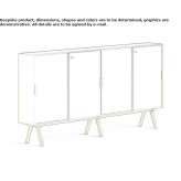 Wooden office cabinet with sliding doors Privlaka