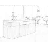 Wooden sideboard/office cabinet Pirou