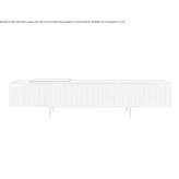 Wooden veneer sideboard with doors Arneburg