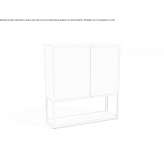 Aluminum sideboard with doors Cojocna