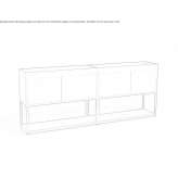 Aluminum office cabinet with hinged doors Cojocna