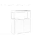 Aluminiowa szafka biurowa z drzwiami uchylnymi Cojocna