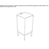 Universal storage module made of powder-coated metal Kislakoy