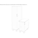 Office cabinet with hinged doors Granon