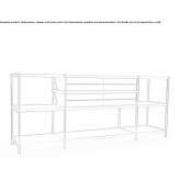 Methacrylate sideboard with drawers Copiague