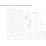 Tall modular office cabinet Menderes