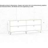 Wooden office cabinet Gjinoc