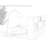 Modular office cabinet with hinged doors Altach