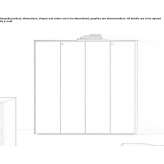 Wooden office cabinet with hinged doors and lock Alberic