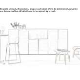Office furniture made of Swedish oak and metal handles Altach