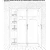Tall office cabinet with hinged doors Elden