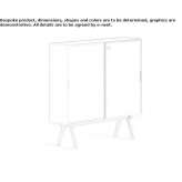 Wooden office cabinet with sliding doors Privlaka