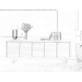 Office cabinet made of oak wood Huascato
