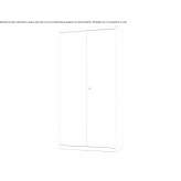 Metal office cabinet with hinged doors Verbivka
