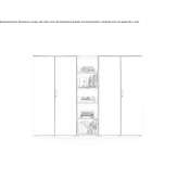Tall office cabinet with hinged doors and lock Bavigne