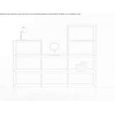 Modular aluminum shelf Gruissan