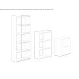 Open, free-standing office shelves Huambos