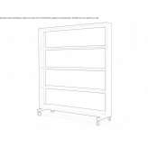 Open MDF office shelves on wheels Lagos