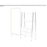 Designed wooden office shelves Lurano